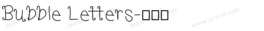 Bubble Letters字体转换